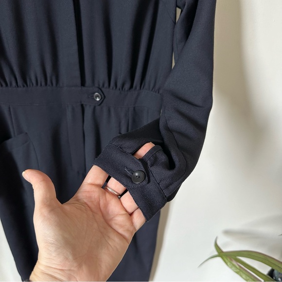 Anne Willi Paris Dark Blue Long Sleeve Dress - Picture 7 of 10